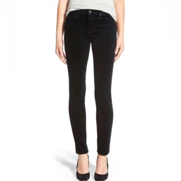 AG premiere skinny straight black corduroy
